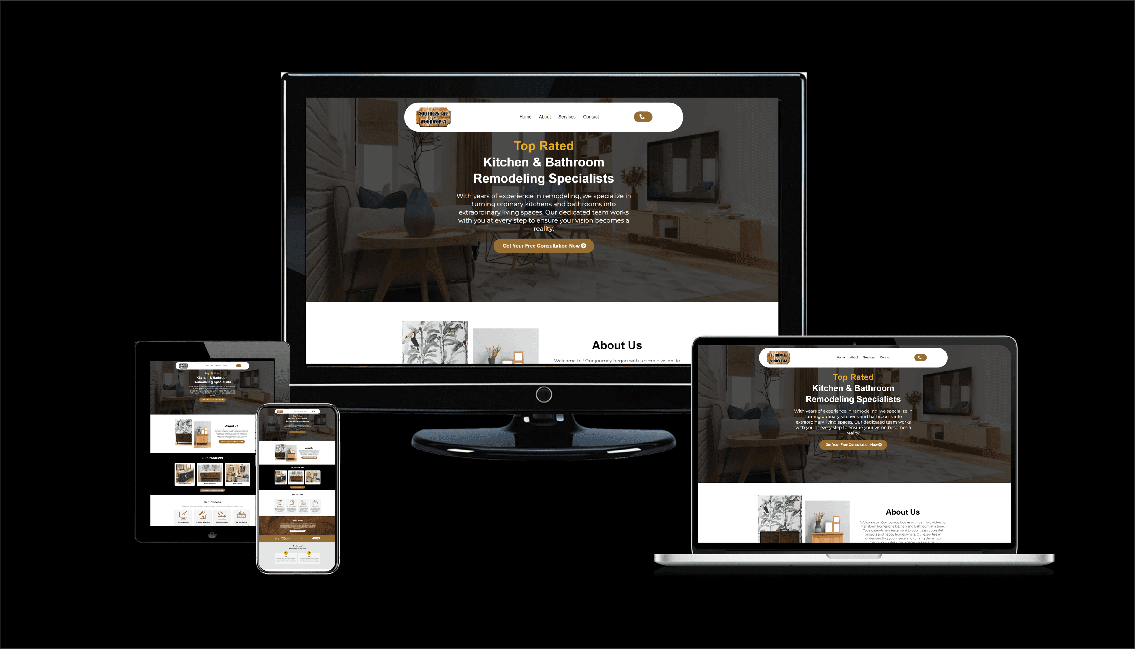 Client website example 1